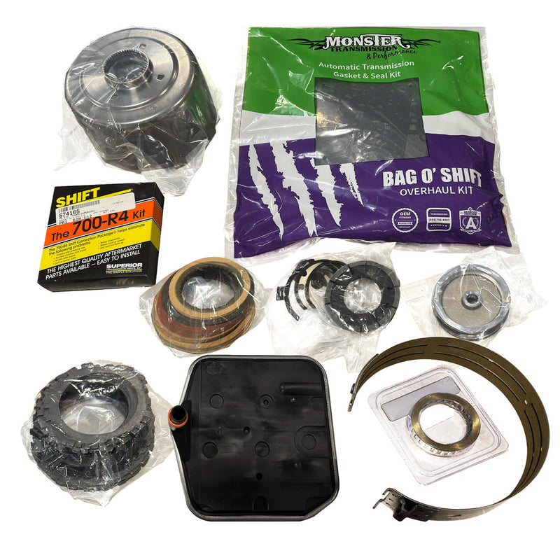 StreetMonster Chevy 700R4 Transmission Complete Rebuild Kit: 1987-1993