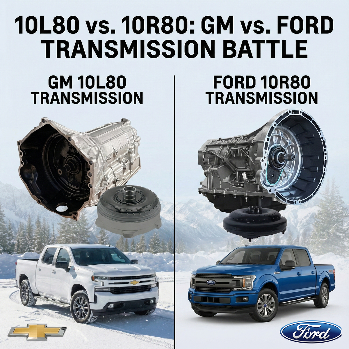 10L80 vs 10R80 Transmission: GM vs Ford 10-Speed Breakdown