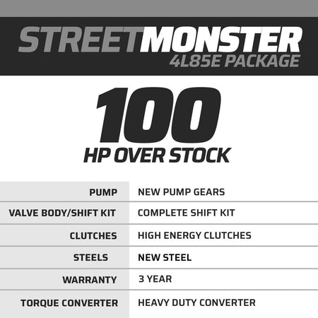 StreetMonster Chevy 4L85E Transmission & Torque Converter